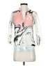 Diane von Furstenberg 100% Silk Color Block Teal Blouse Size 0 - photo 1