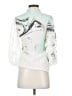 Diane von Furstenberg 100% Silk Color Block Teal Blouse Size 0 - photo 2