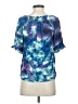 Lularoe 100% Cotton Tie-dye Blue Short Sleeve Blouse Size S - photo 2
