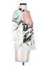Diane von Furstenberg 100% Silk Color Block Teal Blouse Size 0 - photo 4