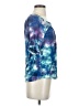 Lularoe 100% Cotton Tie-dye Blue Short Sleeve Blouse Size S - photo 4