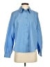 Zara Color Block Blue Long Sleeve Blouse Size S - photo 1