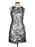 H&M Graphic Silver Cocktail Dress Size 10 - photo 1