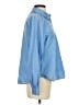 Zara Color Block Blue Long Sleeve Blouse Size S - photo 4