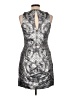 H&M Graphic Silver Cocktail Dress Size 10 - photo 2