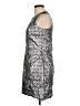 H&M Graphic Silver Cocktail Dress Size 10 - photo 5