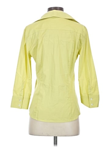 Express Design Studio 3/4 Sleeve Button-Down Shirt (view 2)