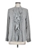 Ann Taylor 100% Polyester Gray Long Sleeve Blouse Size M - photo 1