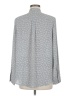 Ann Taylor 100% Polyester Gray Long Sleeve Blouse Size M - photo 2