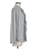 Ann Taylor 100% Polyester Gray Long Sleeve Blouse Size M - photo 4