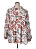 Unbranded 100% Polyester Floral Ivory 3/4 Sleeve Blouse Size XL - photo 1