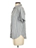 Universal Thread 100% Rayon Stripes Blue Short Sleeve Blouse Size S - photo 5