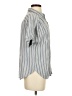Universal Thread 100% Rayon Stripes Blue Short Sleeve Blouse Size S - photo 4
