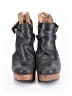 Free People 100% Leather Black Gray Ankle Boots Size EU 36 - photo 2