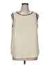 Ann Taylor LOFT 100% Polyester Ivory Sleeveless Blouse Size XL - photo 1