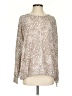 Kaileigh Animal Print Tan Pullover Sweater Size S - photo 1