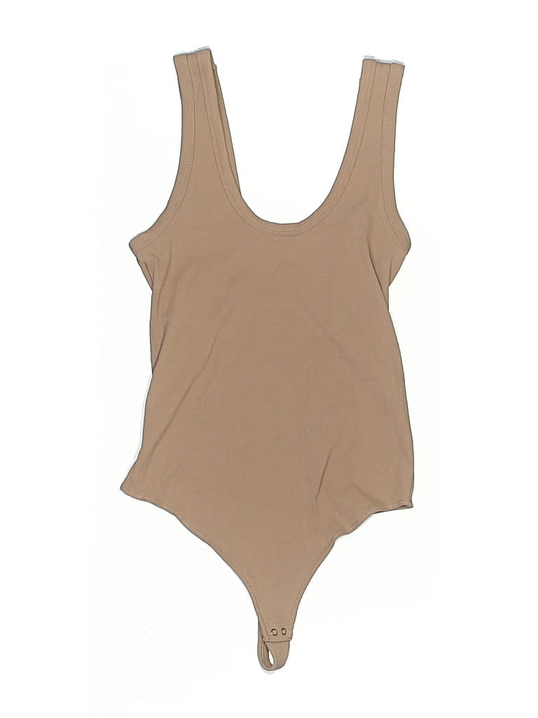 Pre-owned Abercrombie & Fitch Bodysuit In Tan