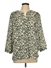 Jachs Girlfriend 100% Polyester Green 3/4 Sleeve Blouse Size L - photo 1