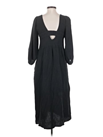 Madewell Lightspun V-Neck Midi Dress (view 2)
