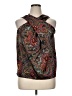 Unbranded 100% Polyester Paisley Black Sleeveless Blouse Size XL - photo 1