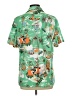 Unbranded 100% Polyester Tropical Green Short Sleeve Blouse Size L - photo 2