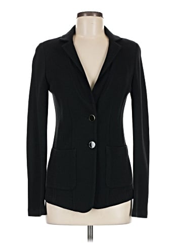 St. John Caviar Wool Blazer (view 1)