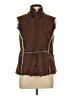 Live A Little 100% Polyester Brown Vest Size L - photo 1
