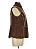 Live A Little 100% Polyester Brown Vest Size L - photo 4