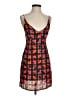 Free People 100% Polyester Plaid Orange Cocktail Dress Size S - photo 1