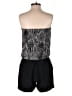 Express 100% Polyester Paisley Black Romper Size S - photo 2