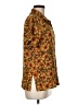 david wayne 100% Rayon Floral Brown Short Sleeve Blouse Size 6 - photo 4