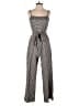 Hem & Thread 100% Cotton Checkered-gingham Gray Jumpsuit Size S - photo 1
