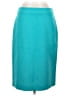 J.Crew 100% Wool Solid Teal Wool Skirt Size 2 - photo 1
