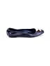 Max Mara 100% Leather Metallic Blue Flats Size EU 37 - photo 1