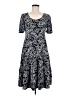 MSK Paisley Gray Casual Dress Size M (petite) - photo 1