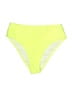 Popvil Color Block Yellow Swimsuit Bottoms Size S - photo 1