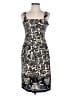 Max Mara 100% Silk Paisley Black Cocktail Dress Size 6 - photo 1
