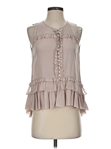 Elizabeth and James Sleeveless Silk Top (view 1)