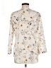 Angvns Print Ivory Long Sleeve Blouse Size M - photo 2