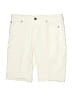 Roz & Ali Solid Ivory Khaki Shorts Size 6 - photo 1