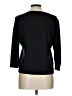 Halogen Solid Gray Black Cardigan Size Lg Petite - photo 2