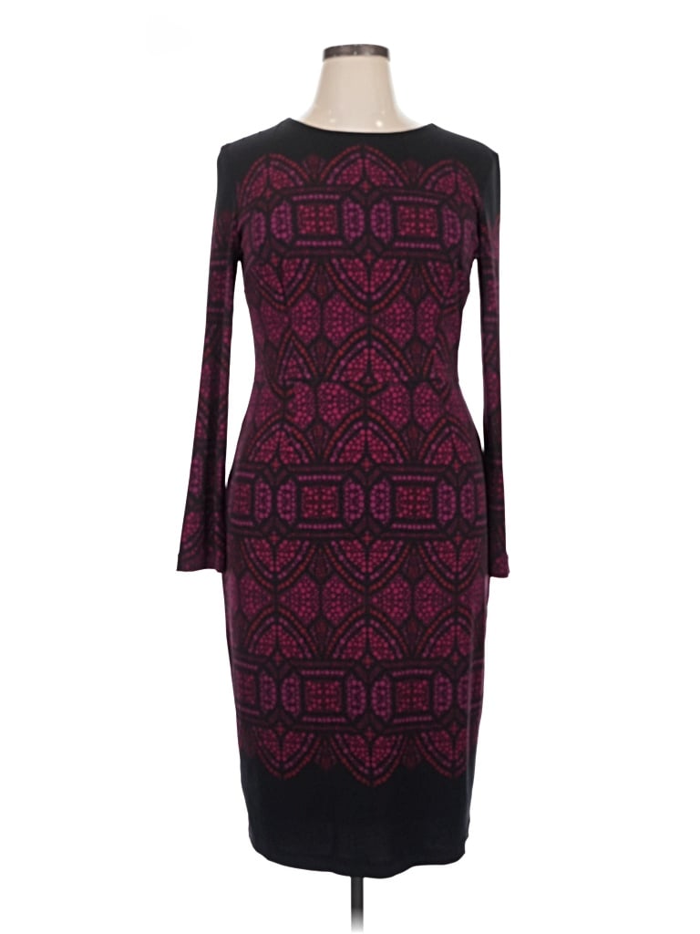 Pre-owned Maggy London Cocktail Dress In Burgundy