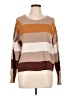 Pinque Color Block Brown Pullover Sweater Size L - photo 1