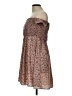 Simplee 100% Polyester Paisley Brown Casual Dress Size L - photo 5