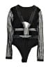Shein Black Bodysuit Size 2 - photo 1