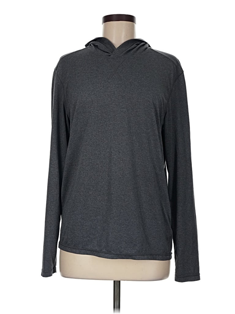 Pre-owned Assorted Brands Pullover Hoodie In Gray