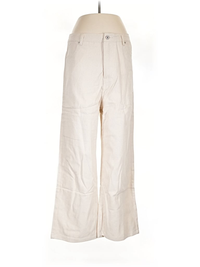 Pre-owned Unbranded Casual Pants In Ivory