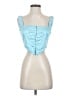 Princess Polly Blue Sleeveless Blouse Size 4 - photo 1