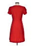 Ann Taylor LOFT 100% Polyester Solid Red Casual Dress Size 0 - photo 2