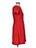 Ann Taylor LOFT 100% Polyester Solid Red Casual Dress Size 0 - photo 4